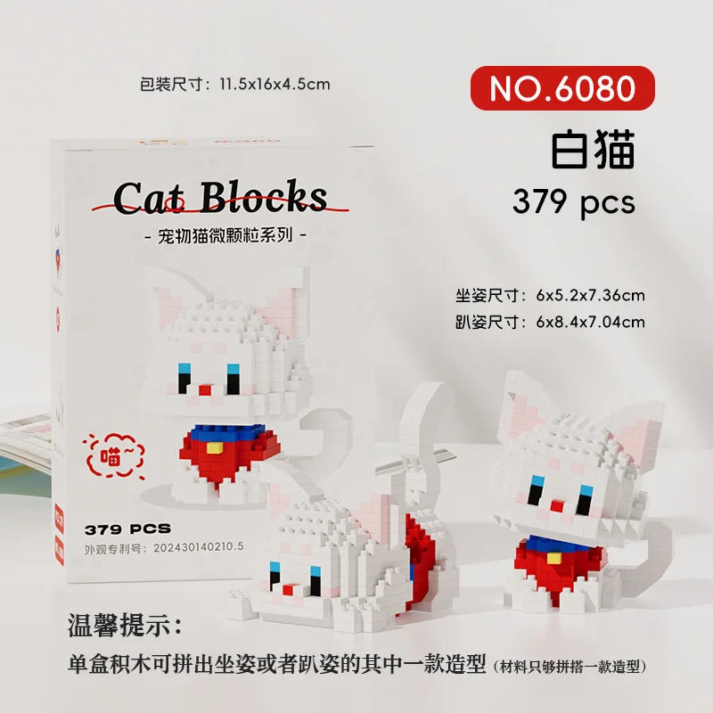 Kawaii Pet Cat mini Blocks