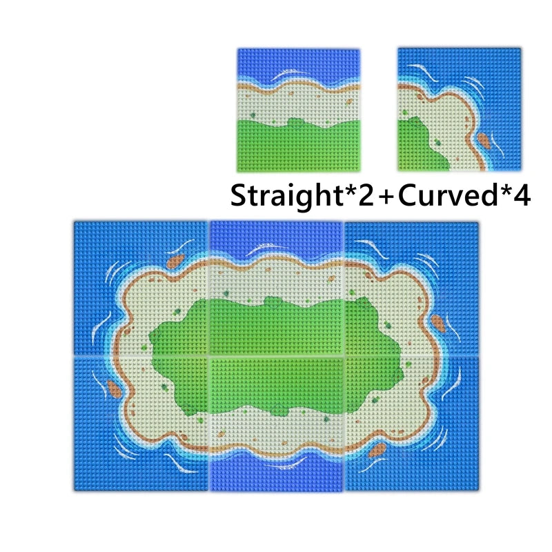 Baseplate Nature Scenes (beach, river, stream)