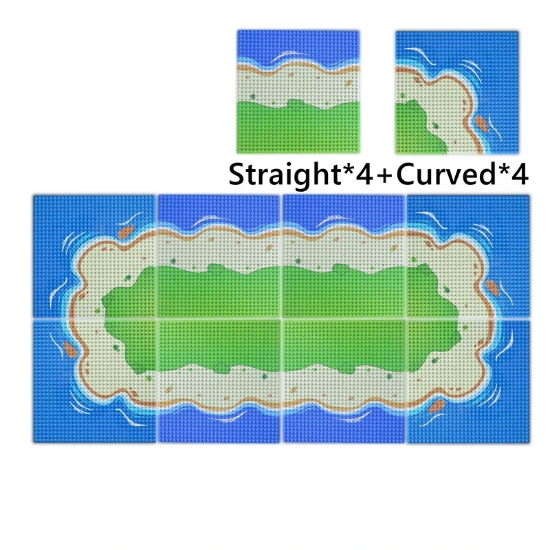 Baseplate Nature Scenes (beach, river, stream)