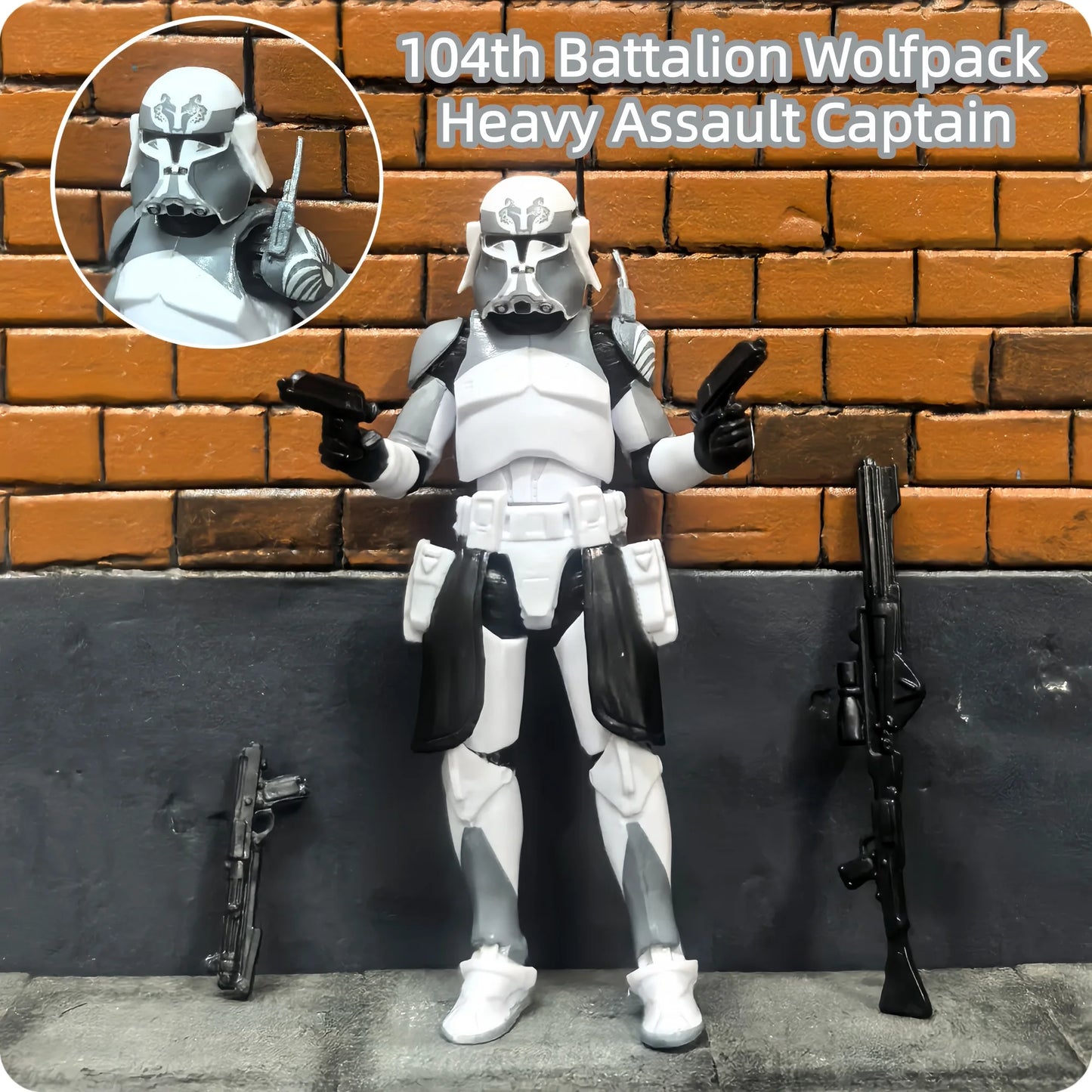 Star Wars 1/18 Airborne 212th or 104th Wolfpack 3.75 Inch Trooper