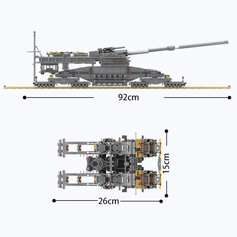 German Gustav Dora Tank Train Cannon TM3-12