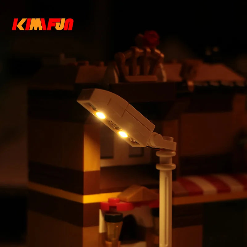 10PCS 0.8mm Pin RGB LED Building Blocks USB Lamp DIY Street Light City Electric Decorate 1X1 Brick Compatible
