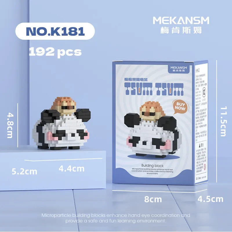 Kawaii Panda Micro Blocks