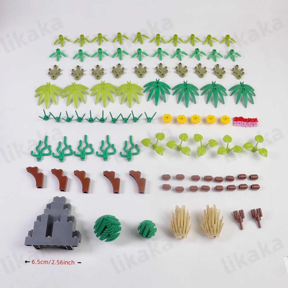 100PCS Tree + Plants Nature Accessories