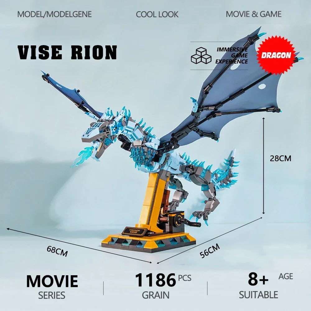 Smaug Dragon with Moving Wings (motor compatible)