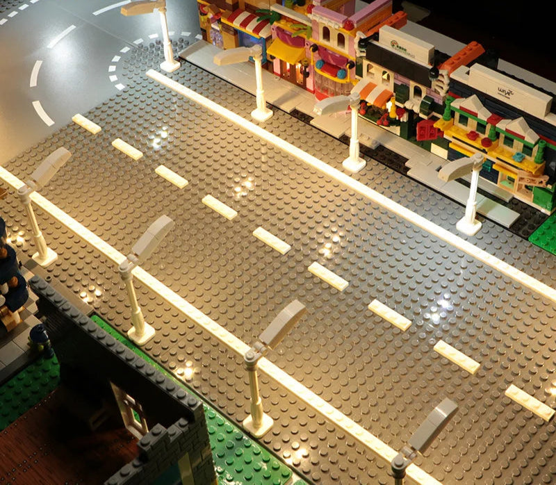 10PCS 0.8mm Pin RGB LED Building Blocks USB Lamp DIY Street Light City Electric Decorate 1X1 Brick Compatible