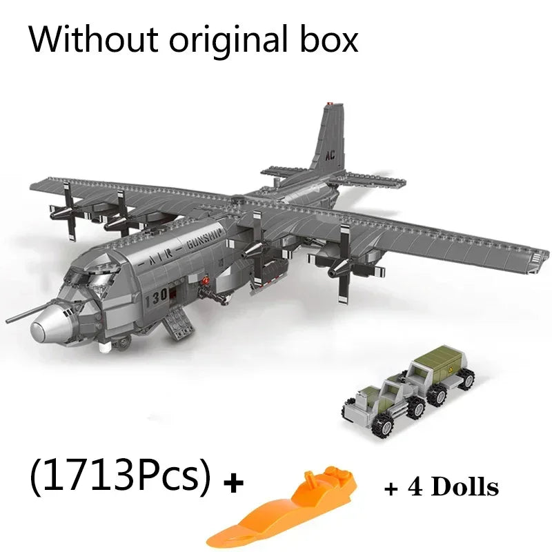 MOC AC130 Air Gunship Fighter