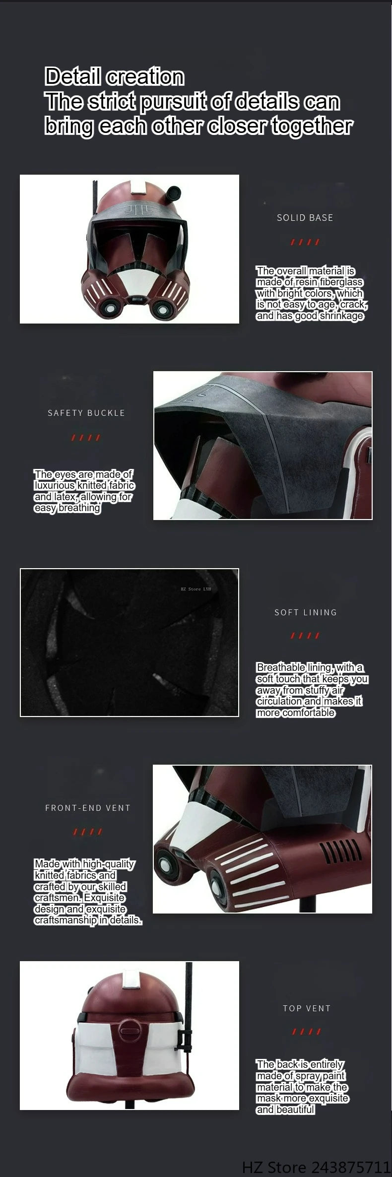 Clone Arc Commander Fox Helmet