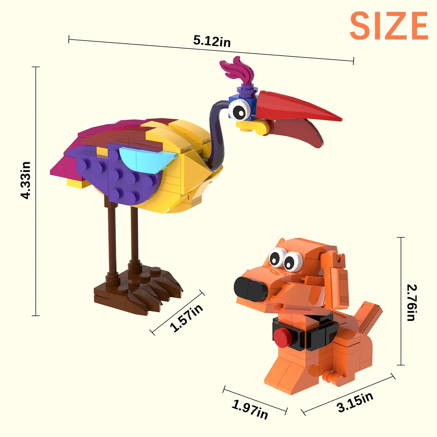 Up Kevin The Bird Peluche MOC build | 215 pcs