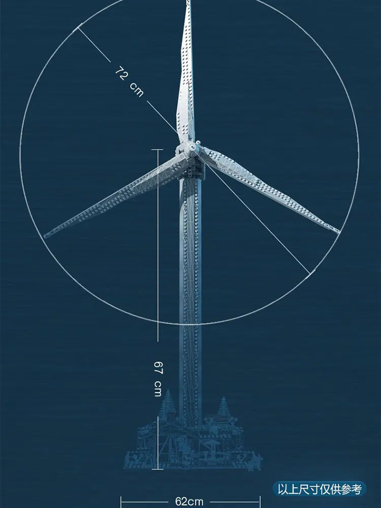 Vestas Wind Turbine Building Blocks Electric Windmill Generator
