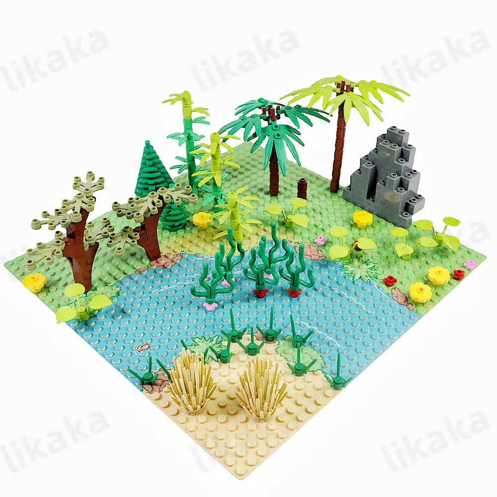 100PCS Tree + Plants Nature Accessories