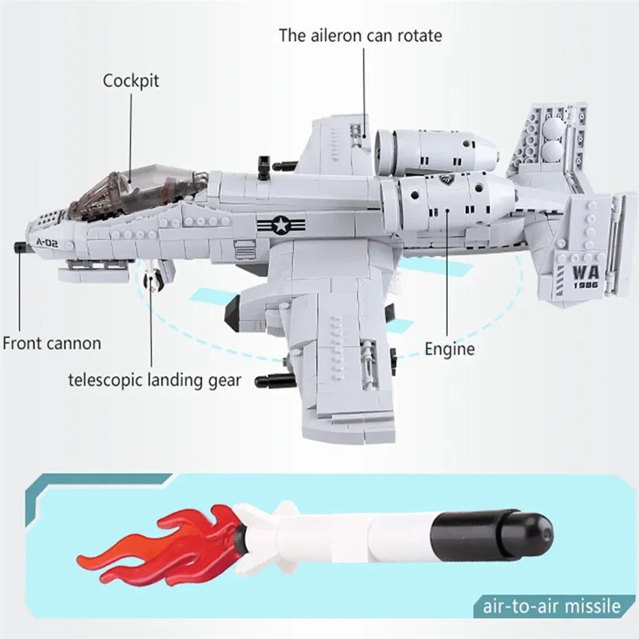 MOC AC130 Air Gunship Fighter