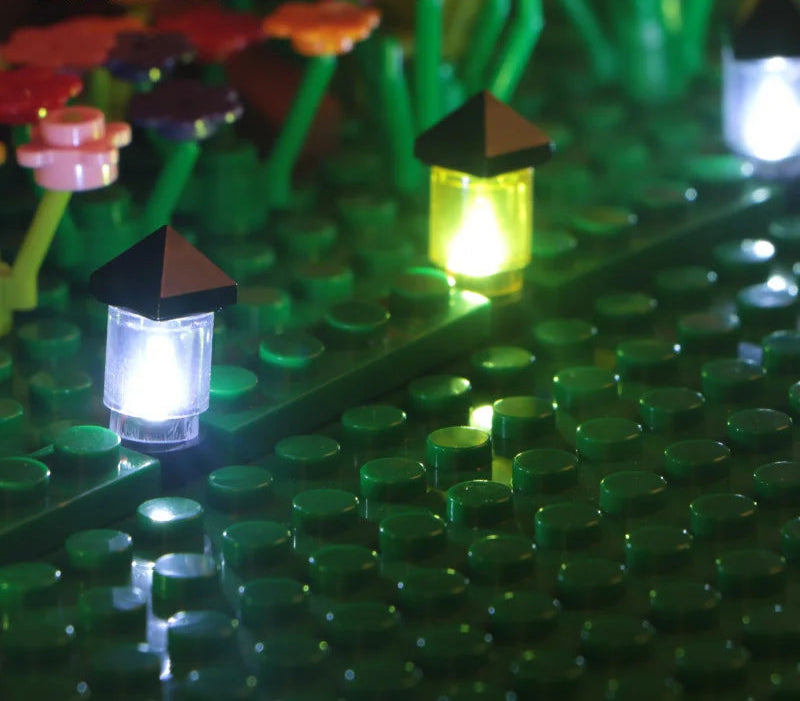 10PCS 0.8mm Pin RGB LED Building Blocks USB Lamp DIY Street Light City Electric Decorate 1X1 Brick Compatible