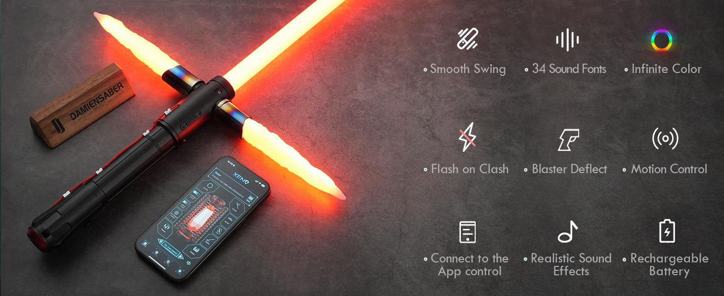 Cross-Hilt Saber | App controlled Xeno 3.0
