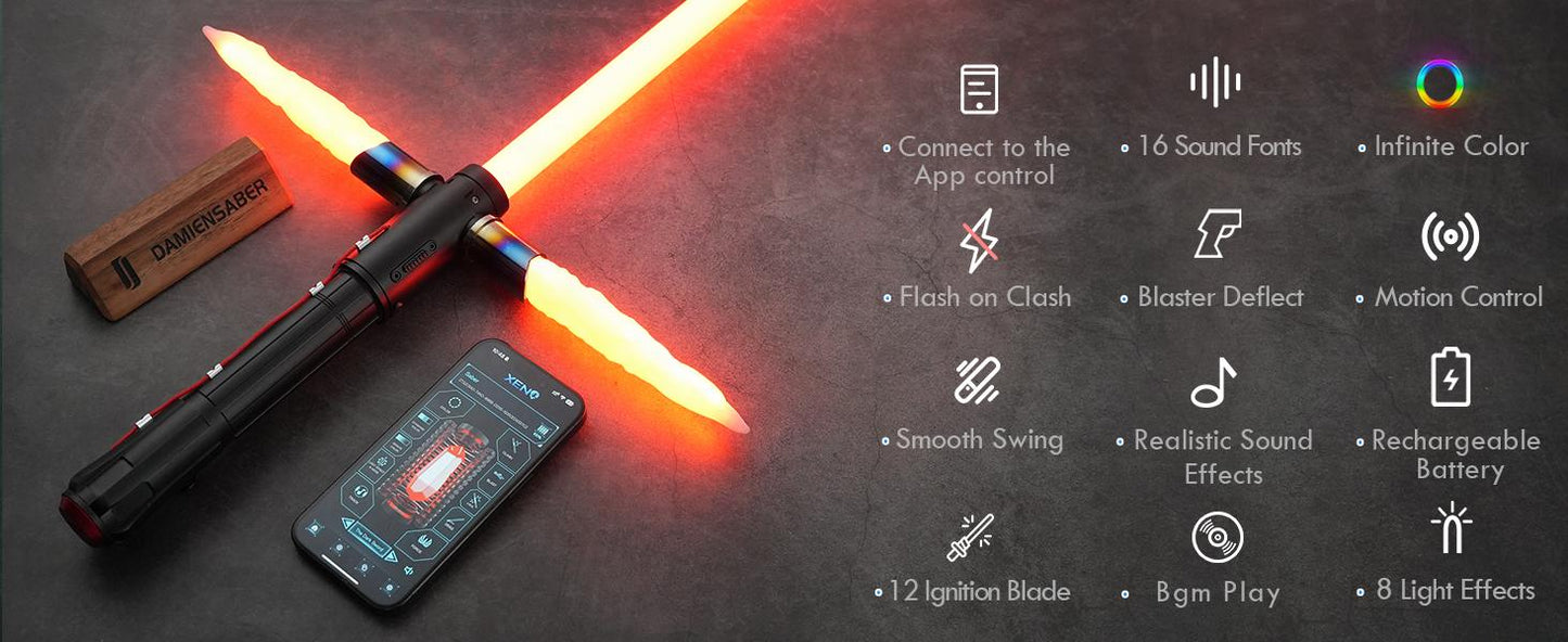 Cross-Hilt Saber | App controlled Xeno 3.0
