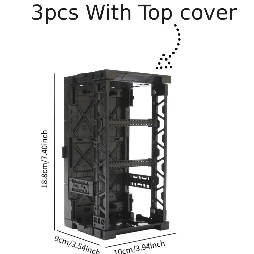 Mecha Figure Model Storage Box | Interlocking & Stackable