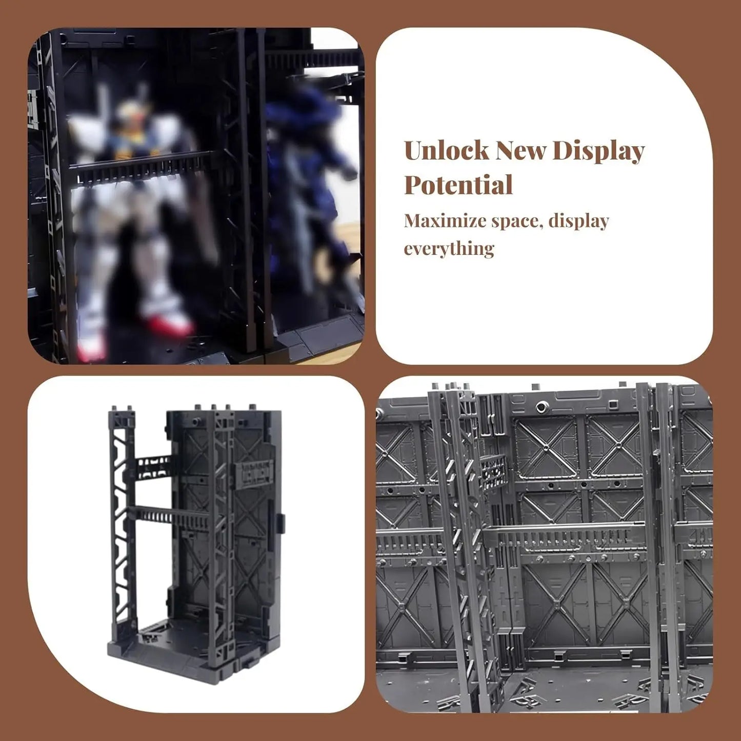 Mecha Figure Model Storage Box | Interlocking & Stackable