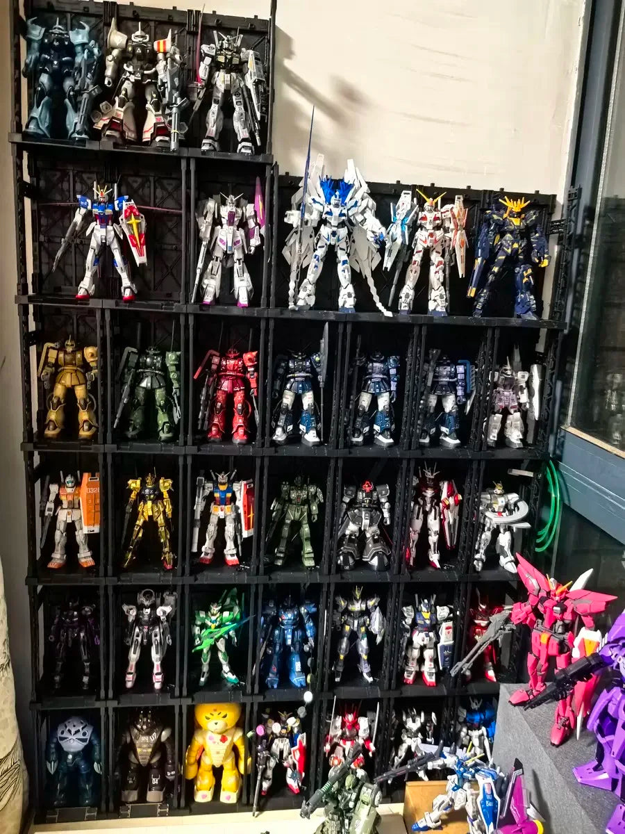 Mecha Figure Model Storage Box | Interlocking & Stackable