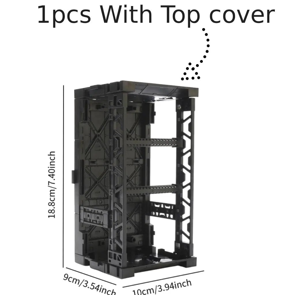 Mecha Figure Model Storage Box | Interlocking & Stackable