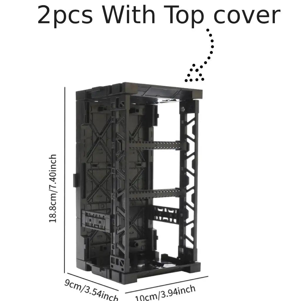 Mecha Figure Model Storage Box | Interlocking & Stackable