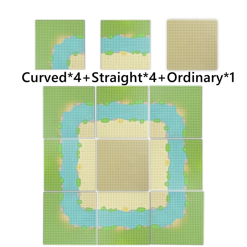 Baseplate Nature Scenes (beach, river, stream)