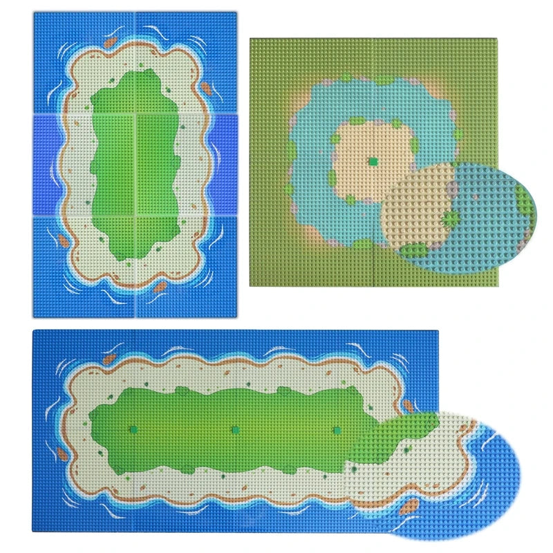 Baseplate Nature Scenes (beach, river, stream)