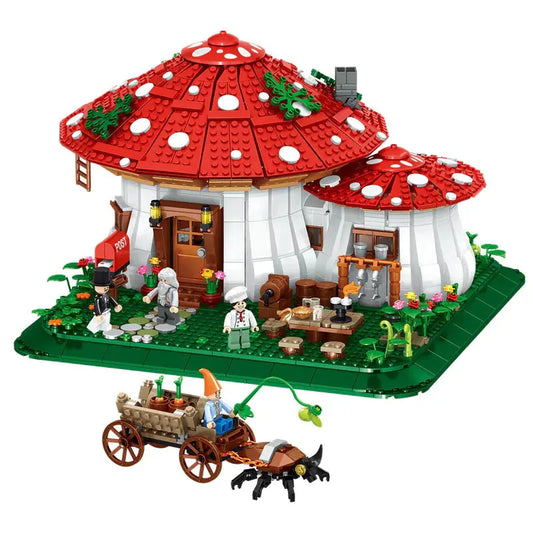 Fairy Tale Mushroom House Set (mini blocks)