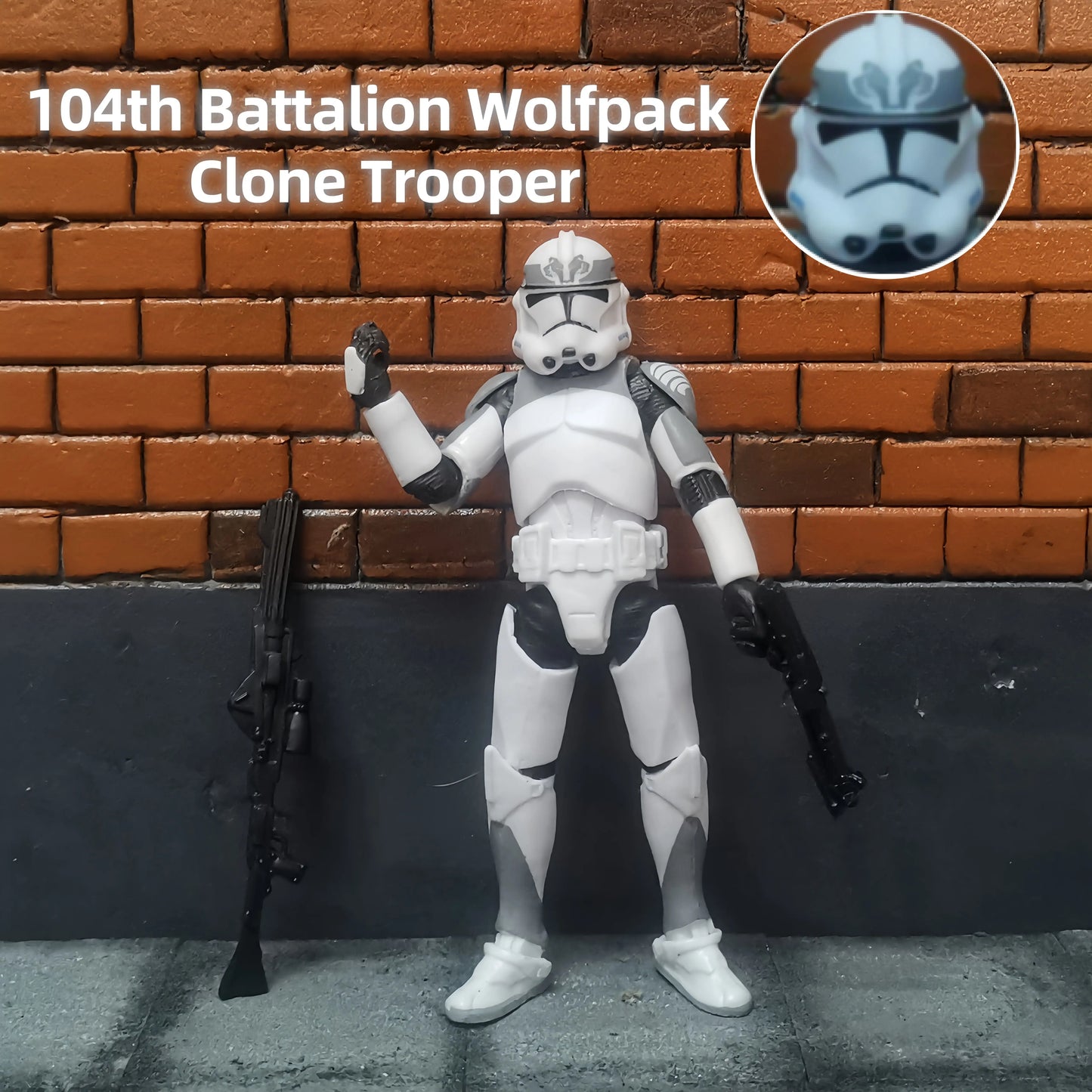 Star Wars 1/18 Airborne 212th or 104th Wolfpack 3.75 Inch Trooper