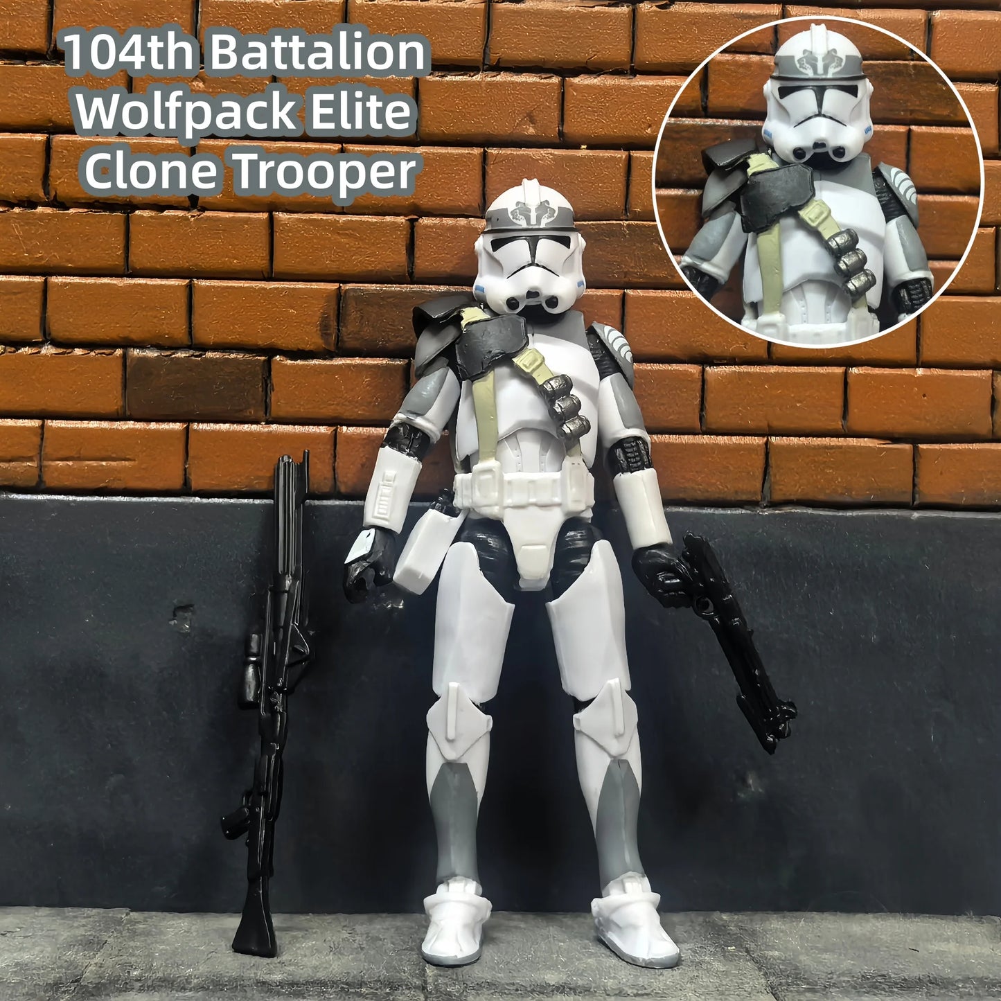 Star Wars 1/18 Airborne 212th or 104th Wolfpack 3.75 Inch Trooper