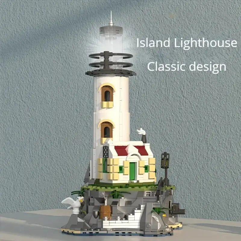 Sea Island Electric Lighthouse Fisherman's Hut 1092 PCS