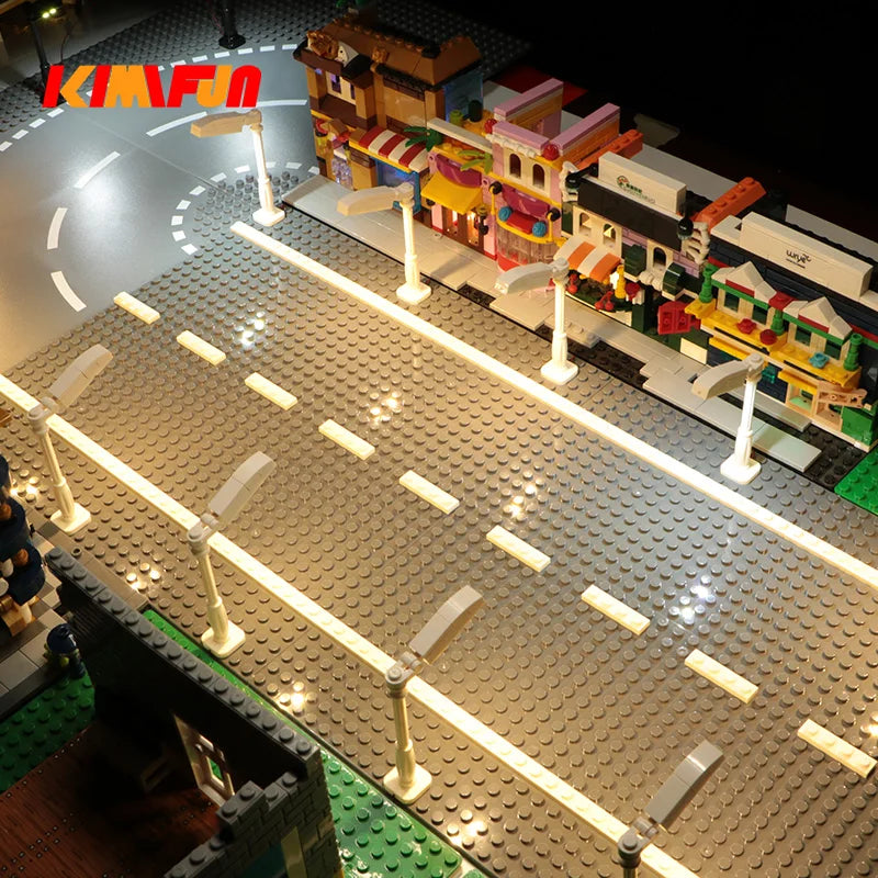 10PCS 0.8mm Pin RGB LED Building Blocks USB Lamp DIY Street Light City Electric Decorate 1X1 Brick Compatible