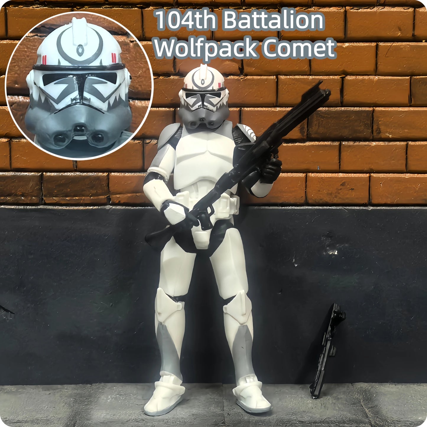 Star Wars 1/18 Airborne 212th or 104th Wolfpack 3.75 Inch Trooper
