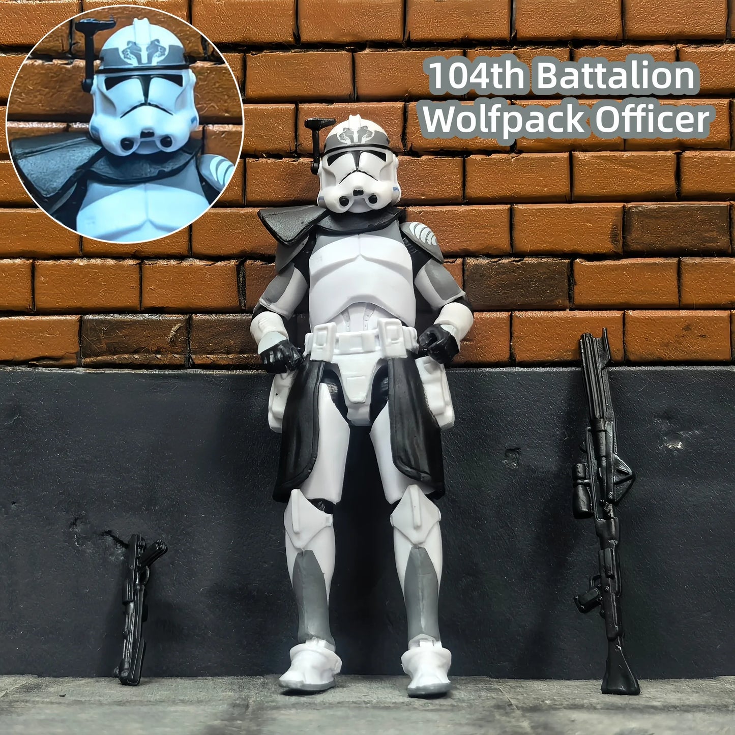 Star Wars 1/18 Airborne 212th or 104th Wolfpack 3.75 Inch Trooper