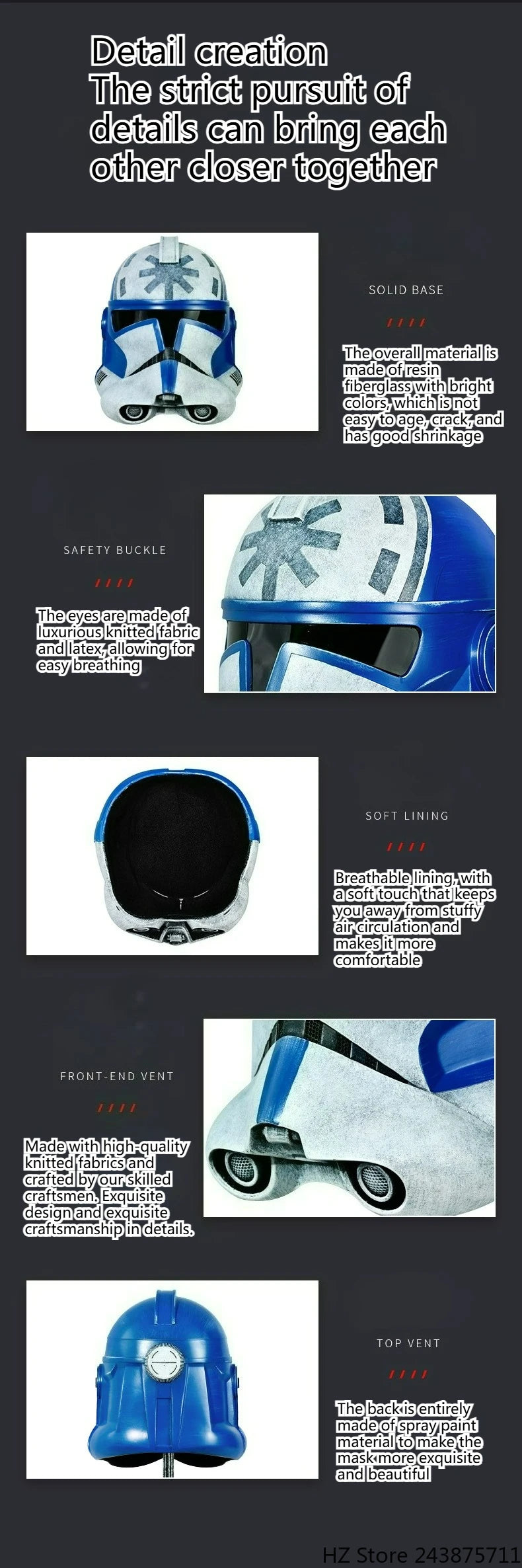 SW Clone Arc Commander Jesse Helmet