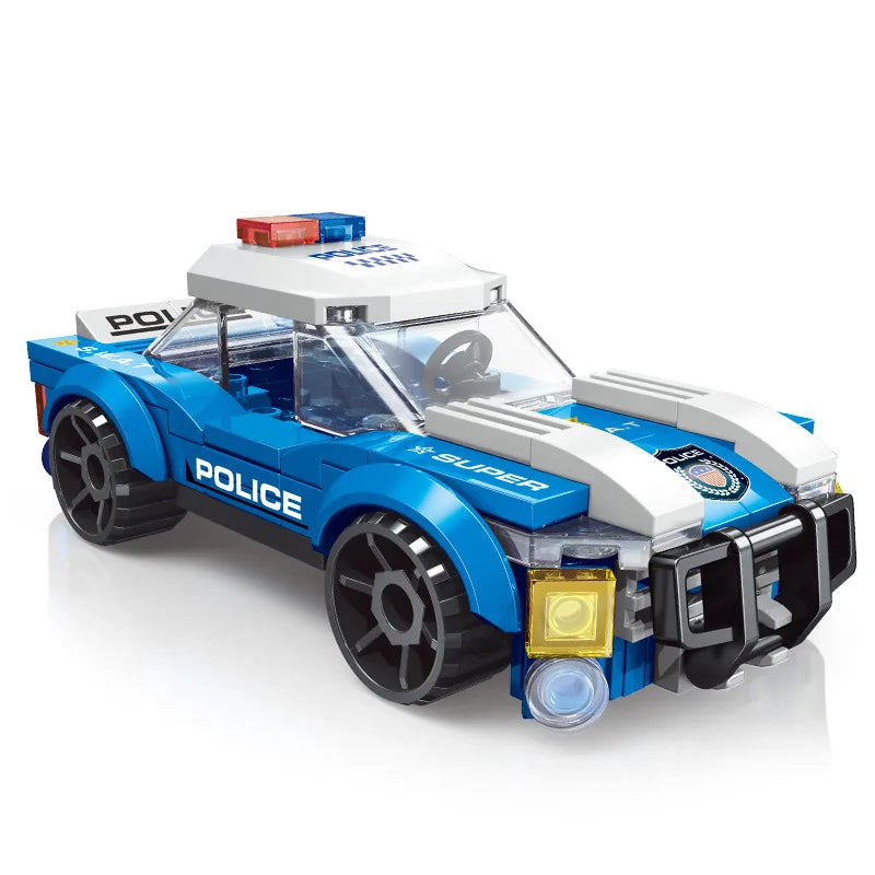 City Police Helicopter Car SWAT Vehicle MOC Build