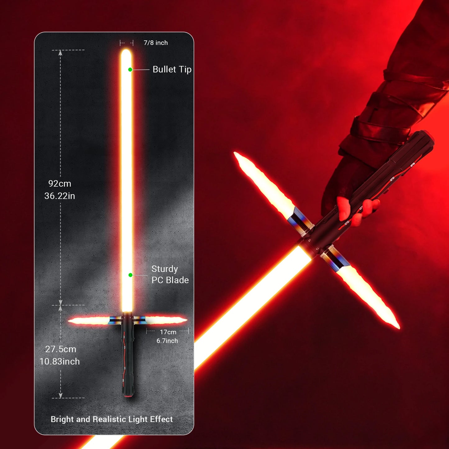Cross-Hilt Saber | App controlled Xeno 3.0