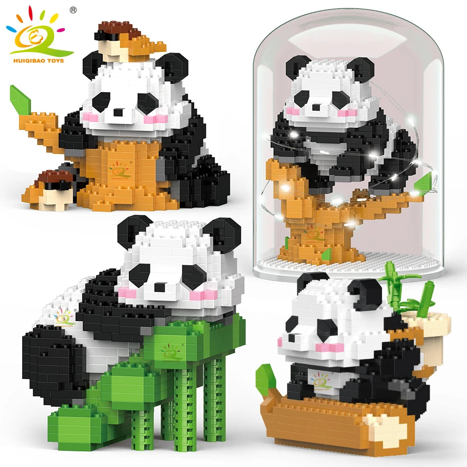 Cute Panda Micro Building Blocks (12 types!)