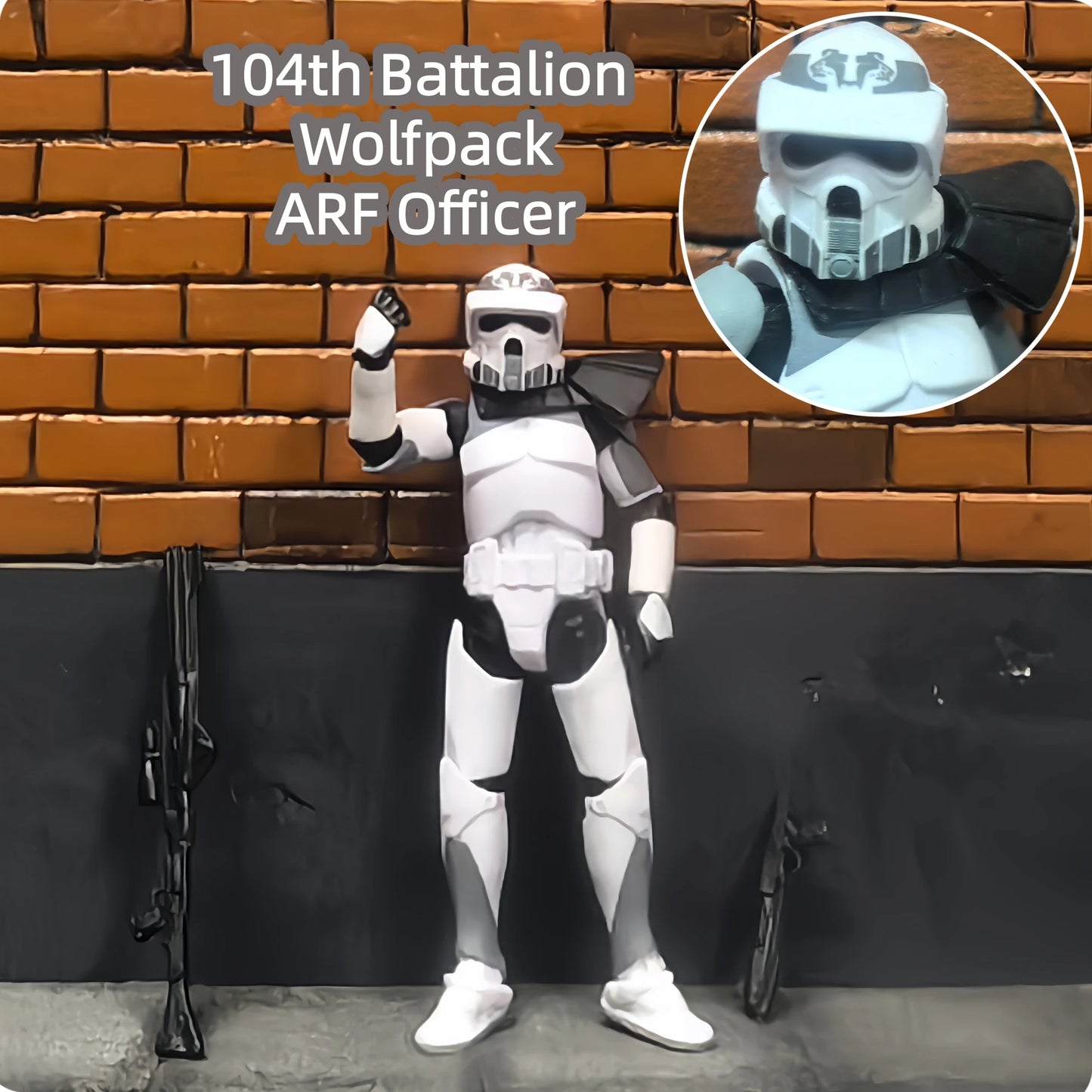 Star Wars 1/18 Airborne 212th or 104th Wolfpack 3.75 Inch Trooper