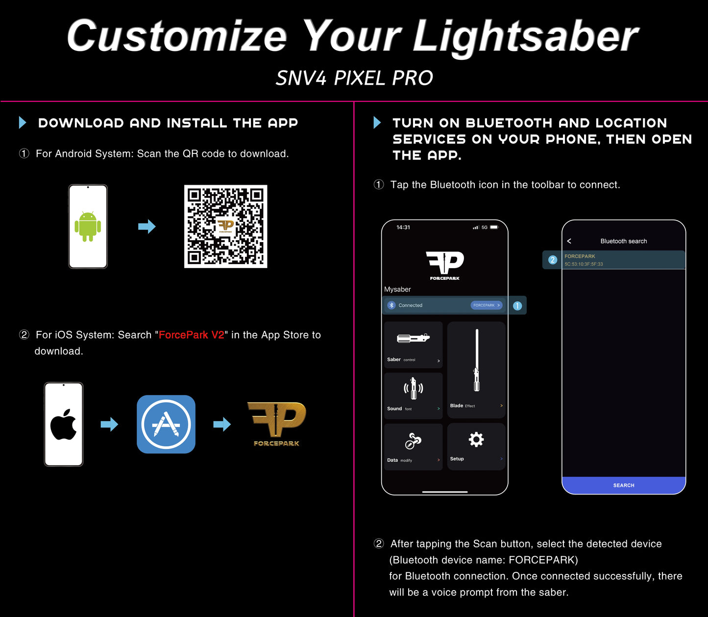 TXQ Saber Version 2 | App Controlled
