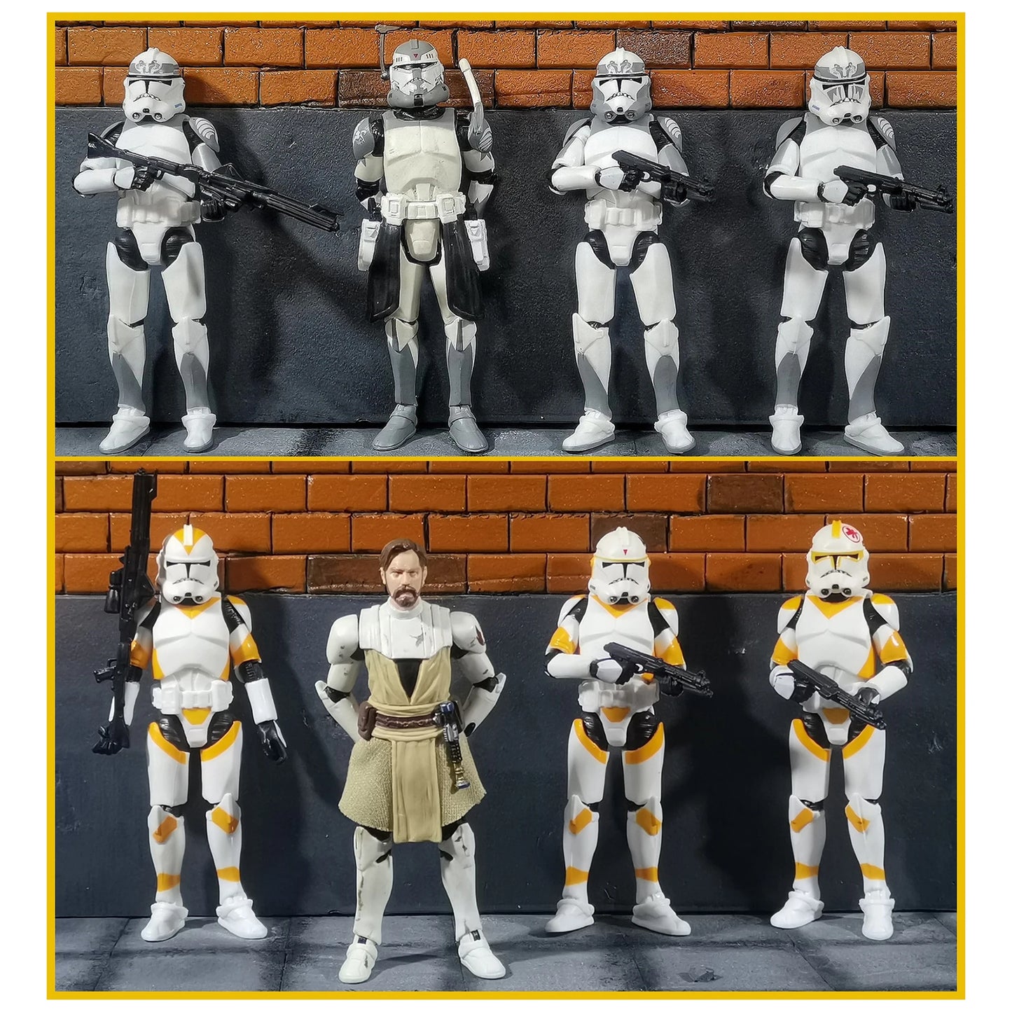 Star Wars 1/18 Airborne 212th or 104th Wolfpack 3.75 Inch Trooper