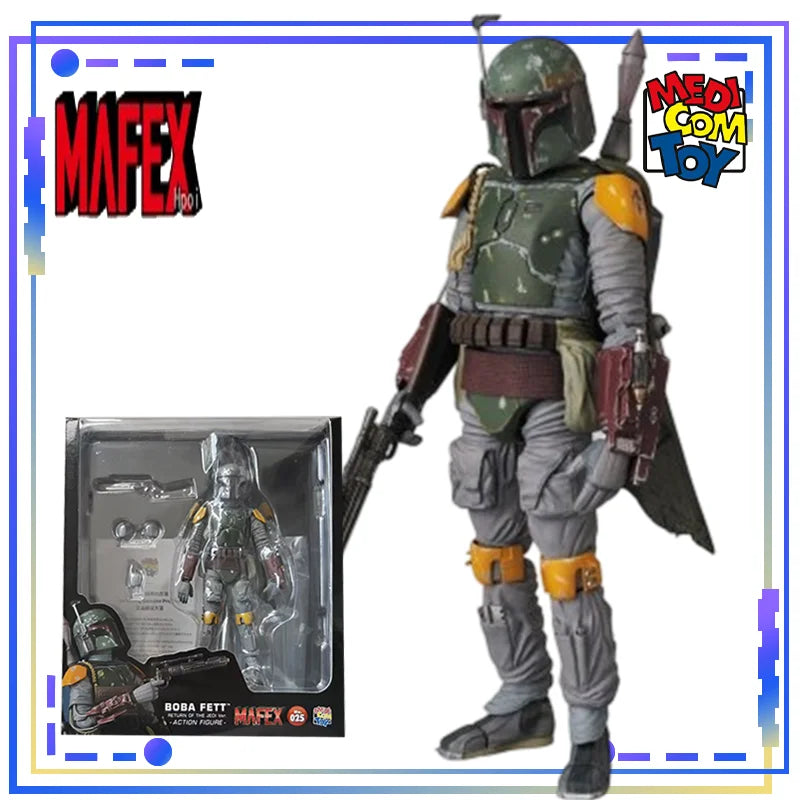 Medicom Toy Genuine MAFEX No.259 Stormtrooper (TM) Ver. 2.0 MAFEX No.256 The Mandalorian (Chrome Ver) Action Figure Toy Boy Gift