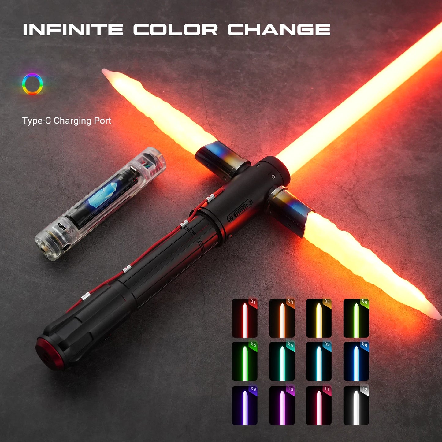 Cross-Hilt Saber | App controlled Xeno 3.0