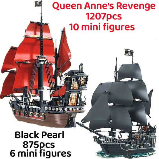 Pirate Ship "Queen's Revenge" Warship or "Black Pearl" MOC