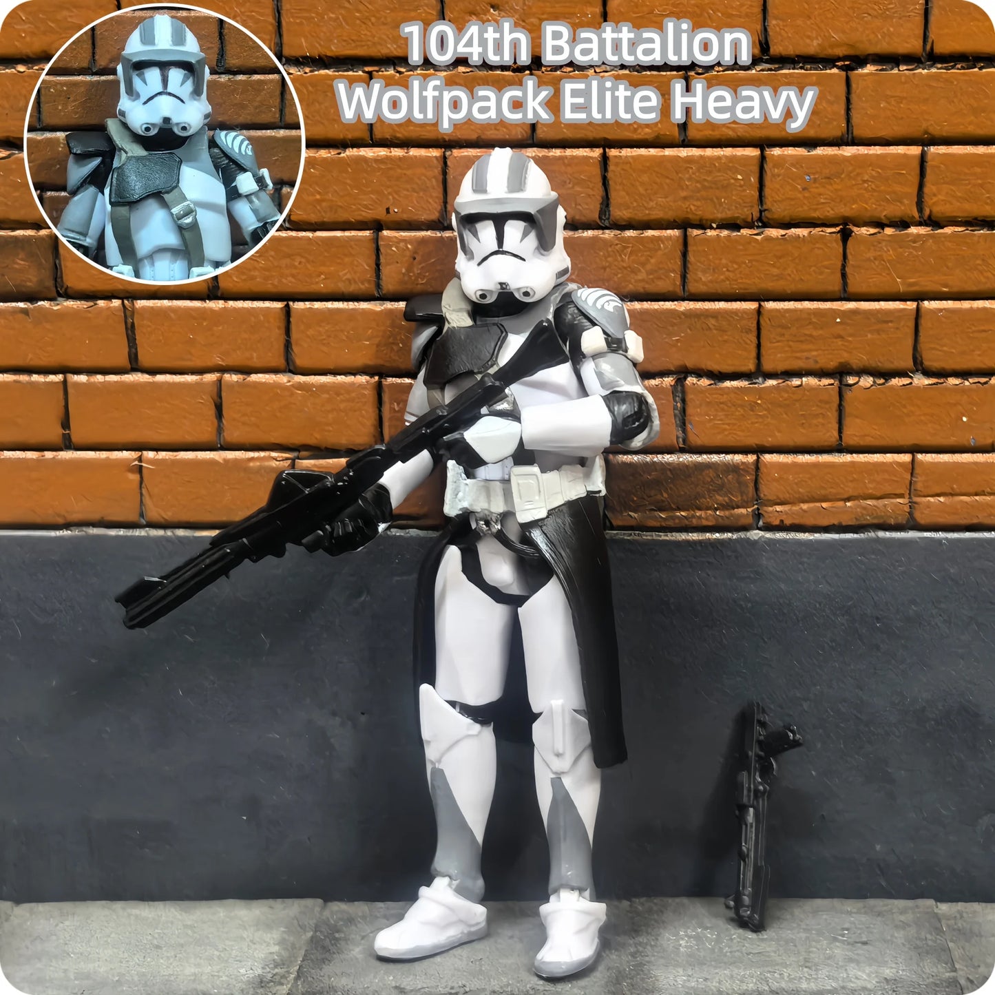 Star Wars 1/18 Airborne 212th or 104th Wolfpack 3.75 Inch Trooper