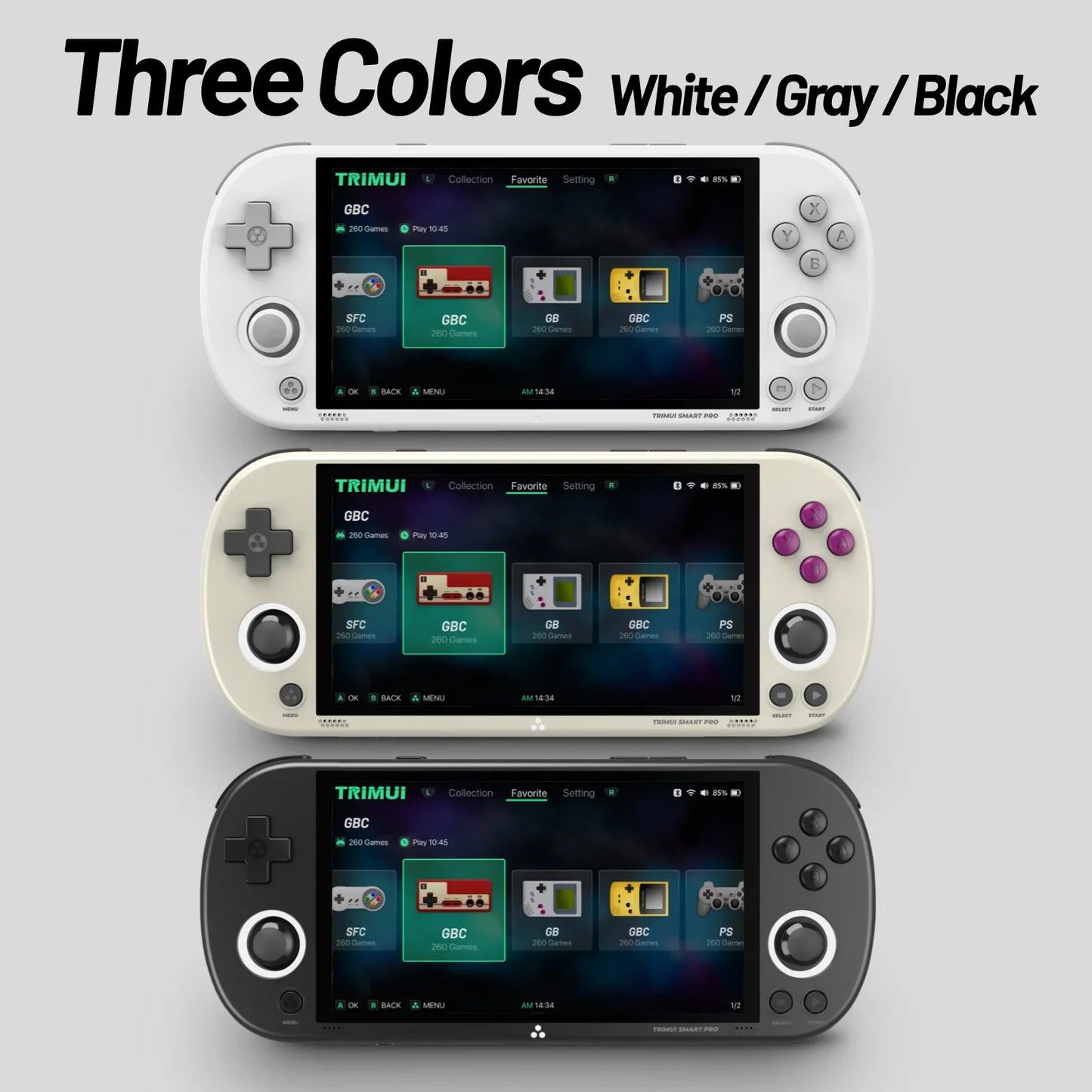 Trimui Smart Pro Handheld Game Console 4.96'' IPS Screen | 13,000 Games Installed