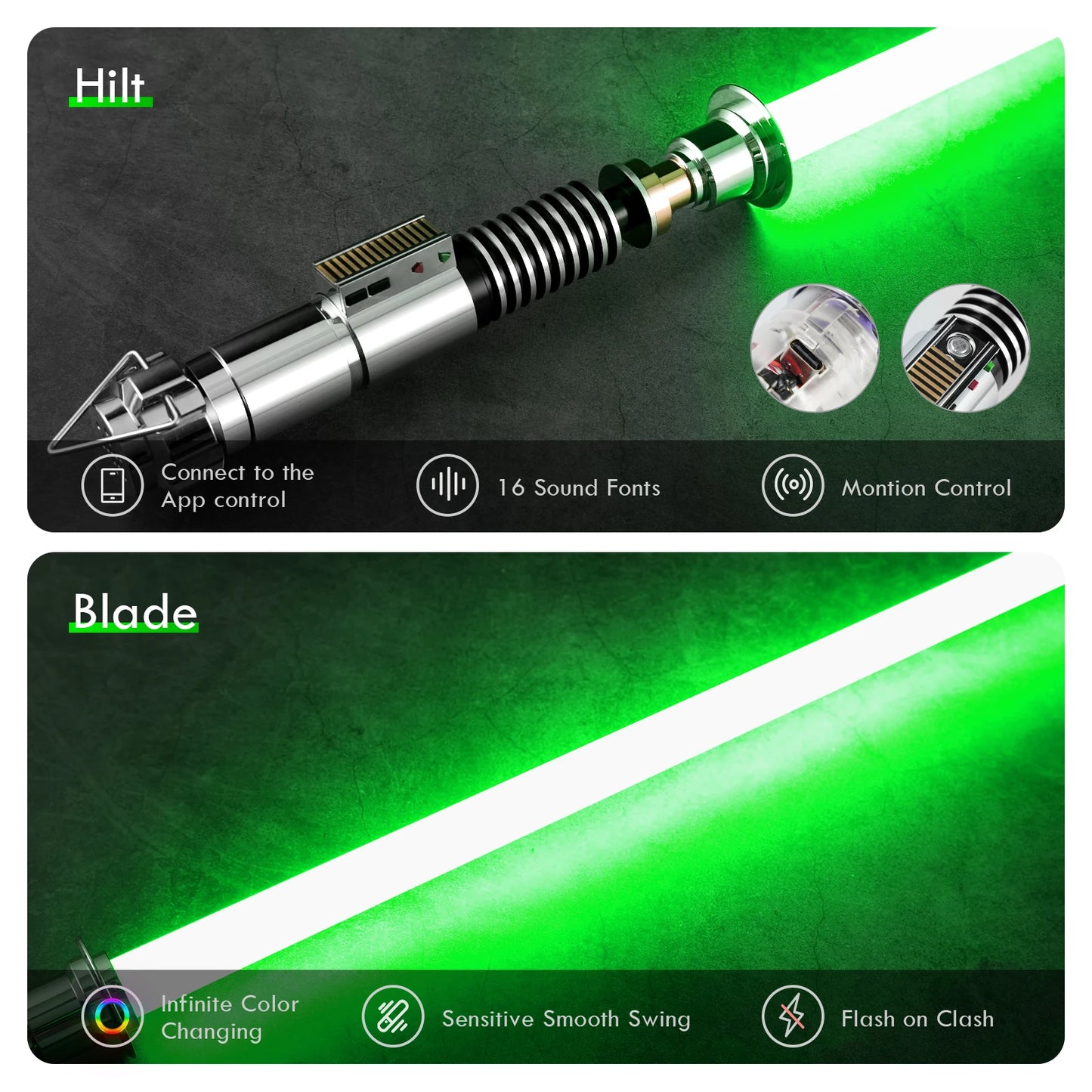 ROTJ Saber Xeno 3.0 Neopixel blade