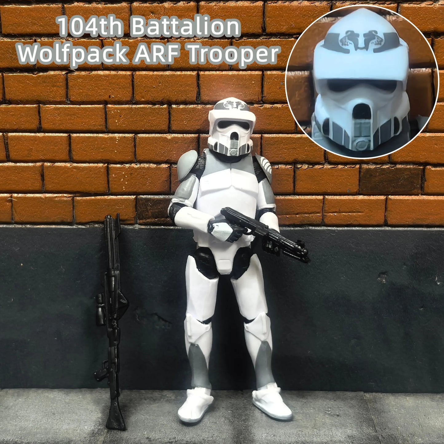 Star Wars 1/18 Airborne 212th or 104th Wolfpack 3.75 Inch Trooper
