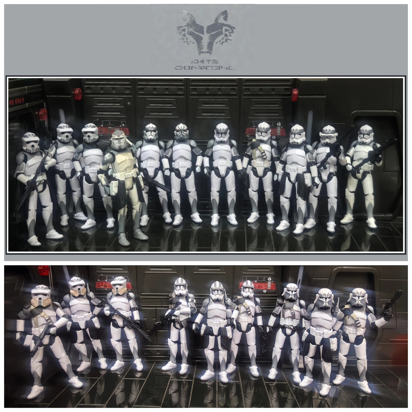 Star Wars 1/18 Airborne 212th or 104th Wolfpack 3.75 Inch Trooper