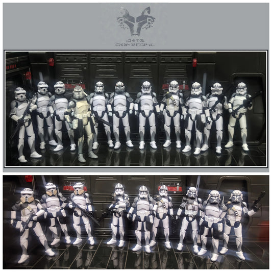 Star Wars 1/18 Airborne 212th or 104th Wolfpack 3.75 Inch Trooper