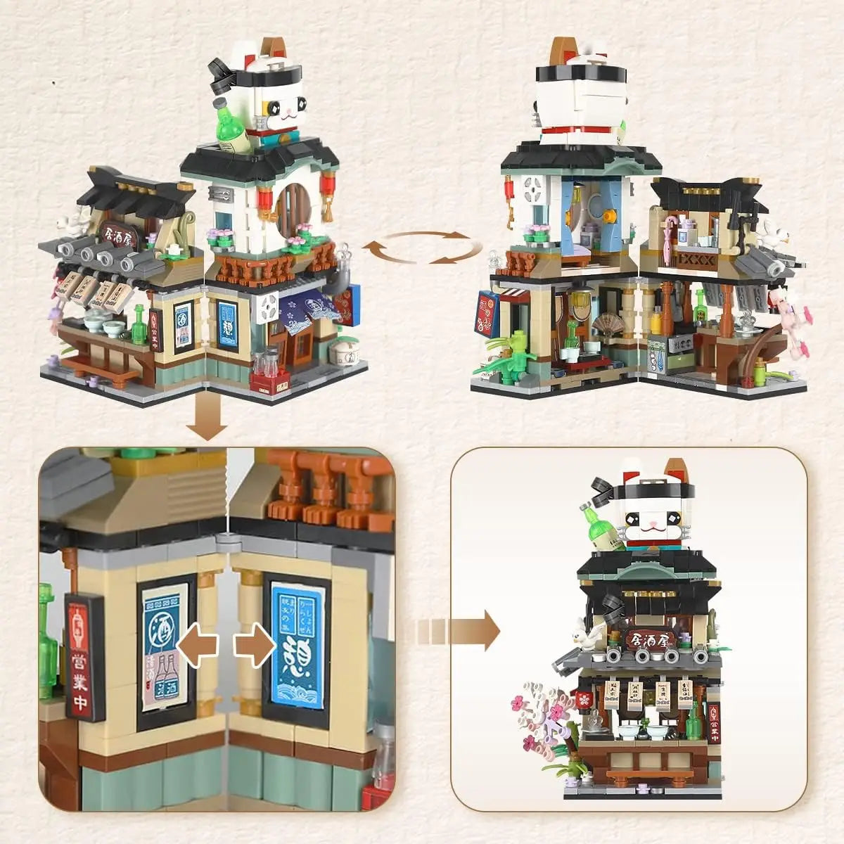 Japanese Street Shops miniBricks 12 versions (you pick em)